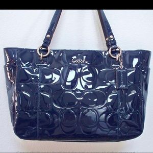 100% Authentic COACH patent leather diaper bag